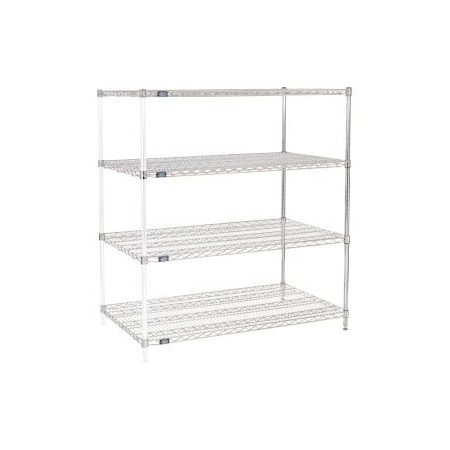 Global Equipment Nexel    Chrome Wire Shelving Add-On - 48"W x 30"D x 63"H A30486C